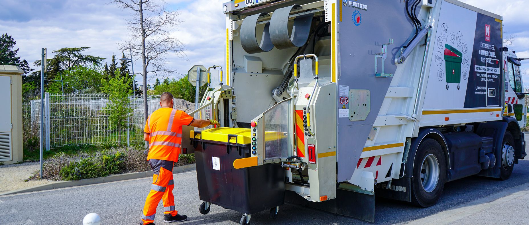 collecte dechets rep batiment a montpellier